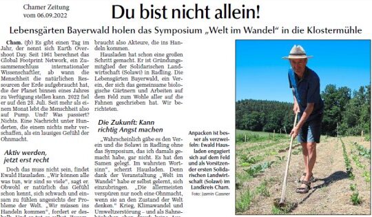 Chamer Zeitung 6.9.2022